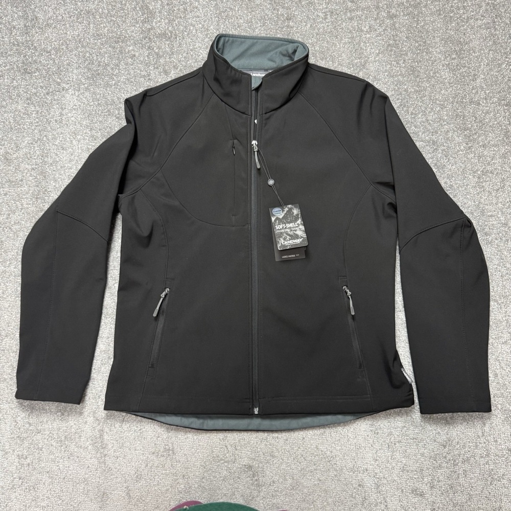 Landway Matrix Soft Shell Jacket Black Water Resistant NWT Women's XL